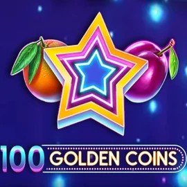 100 Golden Coins casino game by Amusnet Interactive – featured logo at Tikitaka Casino