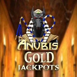 Anubis Gold Jackpots online game logo by Inspired Gaming on tikitakaspain.com