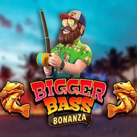 Bigger Bass Bonanza logo by Pragmatic Play at Tikitaka Casino