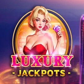 Luxury Jackpots slot logo by Triple Cherry at Tikitaka Casino