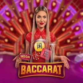 Mega Baccarat by Pragmatic Play, showcased at tikitakaspain.com – game logo