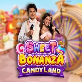 Sweet Bonanza Candy Land Live by Pragmatic Play, showcased at tikitakaspain.com – game logo